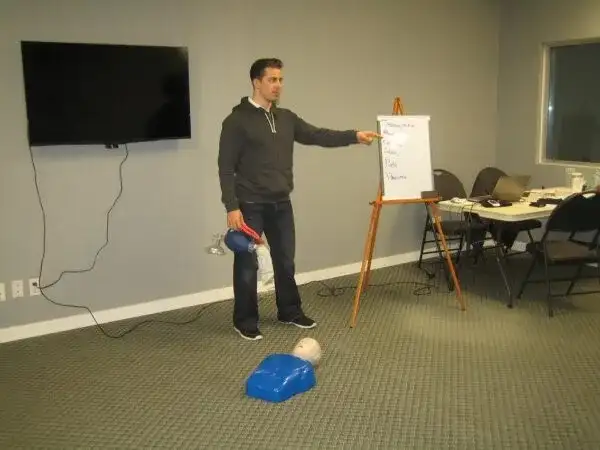 Taking a CPR course